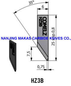 Comelz HZ3B Blade, Comelz Blade HZ3B, Comelz Knife Blade